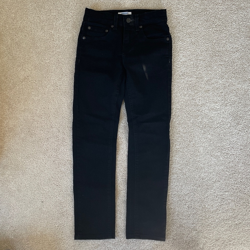 Levi's Denizen Black Skinny Jeans Kids 10